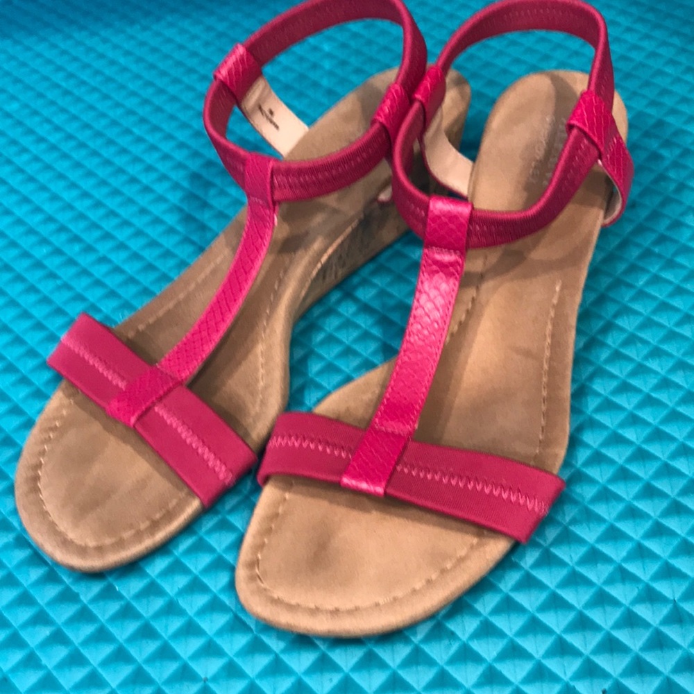 ❤️3X20 ALFANI Women's Pink Wedge Sandals | 9